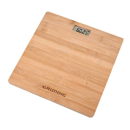 Grundig - Fürdőszobai mérleg természetes bambuszból 180 kg