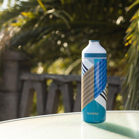 Quokka Mineral Steel - Bouteille thermique en acier inoxydable avec fermeture magnétique 430 ml (Geo)