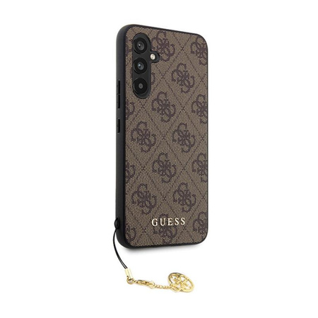 Kolekce Guess 4G Charms - pouzdro pro Samsung Galaxy S23 FE (hnědé)