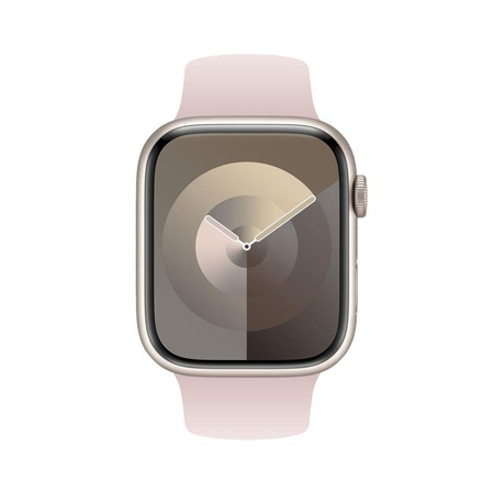 Crong Liquid - Pánt Apple Watch-hoz 38/40/41/42 mm (homokrózsaszín)