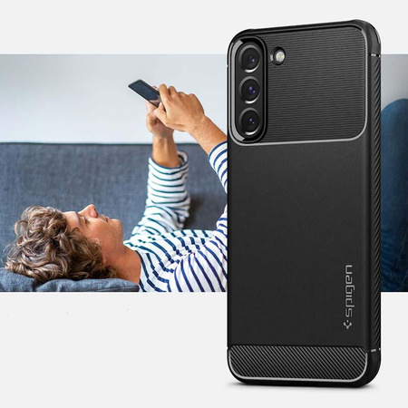 Spigen Rugged Armor - pouzdro pro Samsung Galaxy S22 Case (černé)