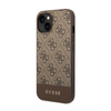 Guess 4G Bottom Stripe Metal Logo Collection - iPhone 14 Case (brown)