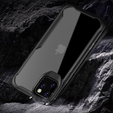 Crong Hybrid Clear Cover - iPhone 11 Pro Max Hülle (schwarz)