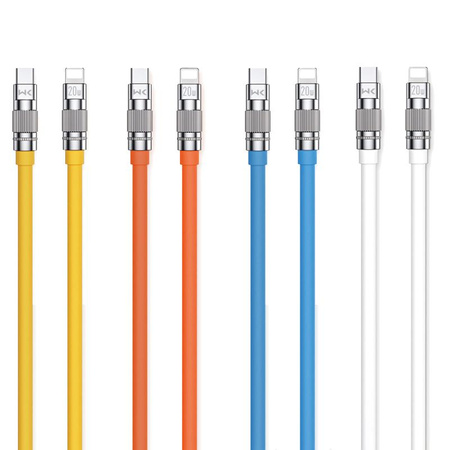 WEKOME WDC-187 Wingle Series - USB-C to Lightning Fast Charging PD 20W Connection Cable 1.2m (Yellow)