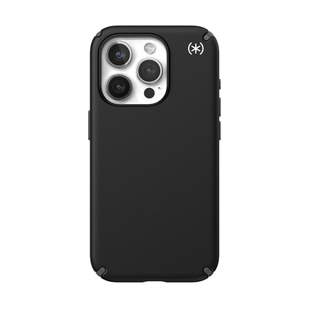 Speck Presidio2 Pro - iPhone 15 Pro Tasche (Schwarz / Schiefergrau / Weiß)