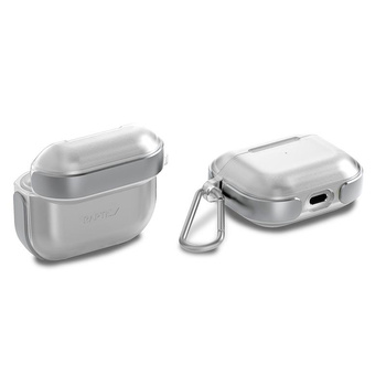 X-Doria Raptic Air - Étui pour AirPods 3 avec mousqueton (Argent)