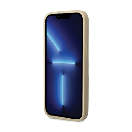 Guess Glitter Script Big 4G - iPhone 13 Pro Max Tasche (Gold)