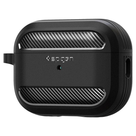 Spigen Rugged Armor - Gehäuse für Apple Airpods Pro 1 / 2 (Schwarz)