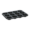 Alpina - Non-stick muffin / cupcake mold for 12 pieces (black)