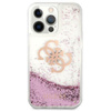 Guess Liquid Glitter 4G Big Logo - iPhone 13 Pro Max tok (rózsaszín)