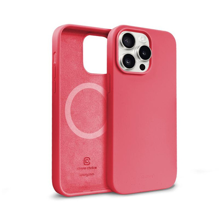 Crong Color Cover Magnetisch - iPhone 15 Pro MagSafe Gehäuse (rosa)