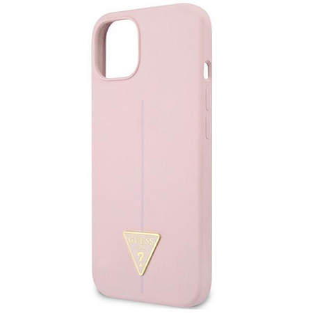 Guess Silicone Triangle Logo - Cover iPhone 13 (Purple)