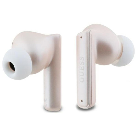 Guess Capsule Printed Logo - Bluetooth TWS ANC & ENC Earbuds + Charging Case (pink)