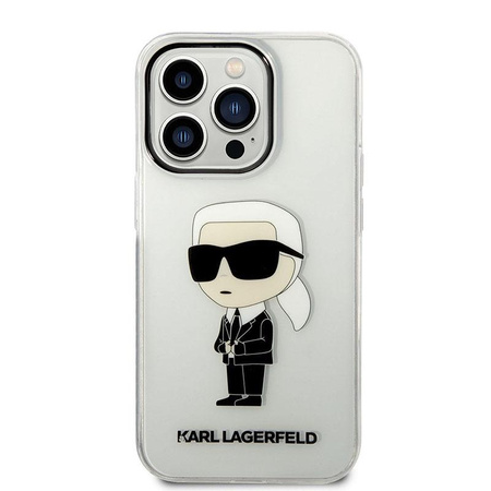 Karl Lagerfeld IML NFT Ikonik - pouzdro pro iPhone 14 Pro (čiré)