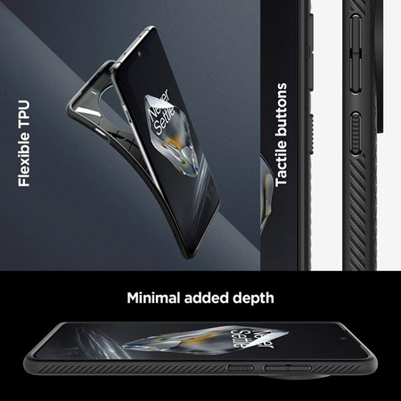 Spigen Liquid Air - Gehäuse für OnePlus 12 (Mattschwarz)