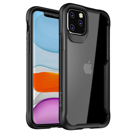 Crong Hybrid Clear Cover - Coque pour iPhone 11 Pro Max (noir)