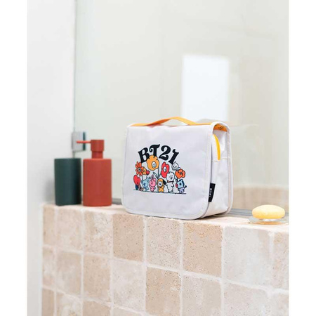 Line Friends BT21 - Large travel toiletry bag with hanging handle