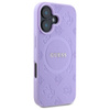 Guess Saffiano Peony Classic Logo MagSafe – Hülle für iPhone 16 (violett)