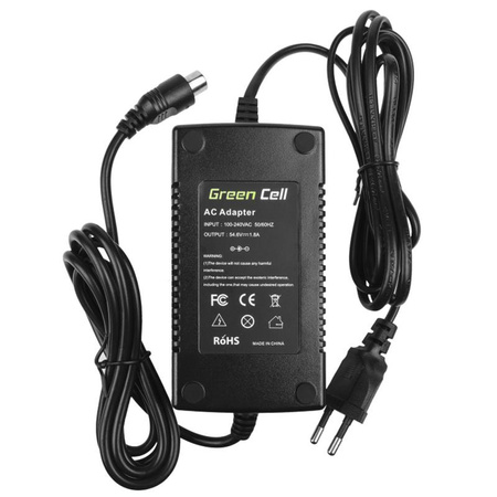 Green Cell - 54.6V 1.8A (RCA) Ladegerät für 48V Elektrofahrrad Akku