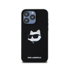 Karl Lagerfeld Silikon Choupette Kopf MagSafe - iPhone 15 Pro Max Tasche (schwarz)