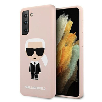 Karl Lagerfeld Fullbody Silicone Iconic - Coque Samsung Galaxy S21 (Rose)
