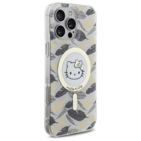 Hello Kitty IML Golden Leaves MagSafe - Hülle für iPhone 16 Pro Max (weiß)