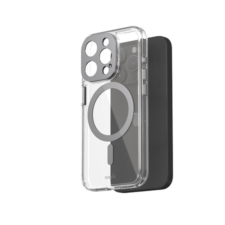 Moshi iGlaze MagSafe - iPhone 15 Pro Tasche (Meteorit Grau)