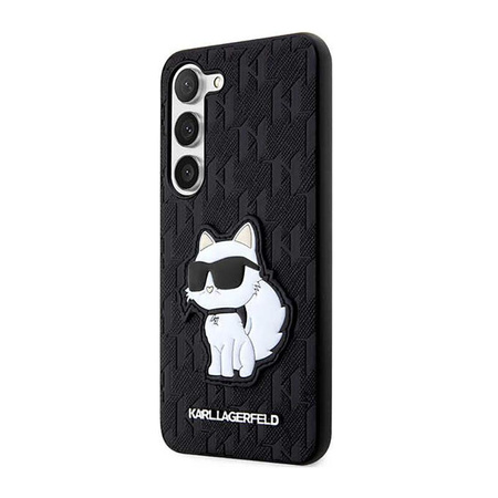 Karl Lagerfeld NFT Saffiano Monogramm Choupette - Samsung Galaxy S23+ Tasche (schwarz)
