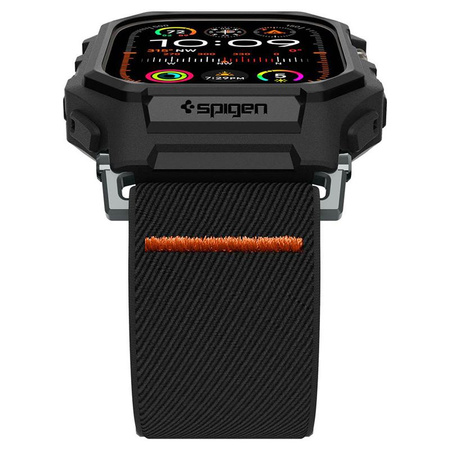 Spigen Lite Fit "Pro" - Gehäuse mit Armband für Apple Watch Ultra 1/2 49 mm (Mattschwarz)