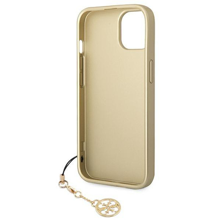 Guess 4G Charms Collection - pouzdro pro iPhone 14 Plus (hnědé)