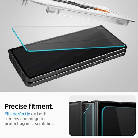 Spigen GLAS.TR EZ FIT - Edzett üveg Samsung Galaxy Z Fold 4 készülékhez