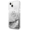 Guess Liquid Glitter 4G Big Logo - iPhone 13 mini case (silver)