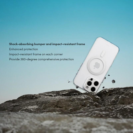 Moshi iGlaze MagSafe - Case for iPhone 16 (Luna Silver)