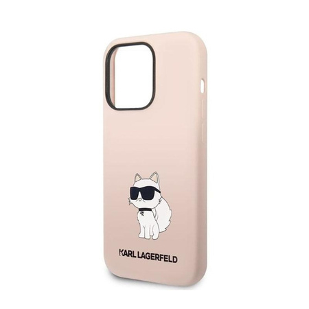 Karl Lagerfeld Silikonové pouzdro NFT Choupette - iPhone 14 Pro Max (růžové)