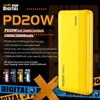 WEKOME WP-04 Pop Digital Series - Power bank 20000 mAh Fast Charging USB-C PD 20W + USB-A QC3.0 18W (Black)