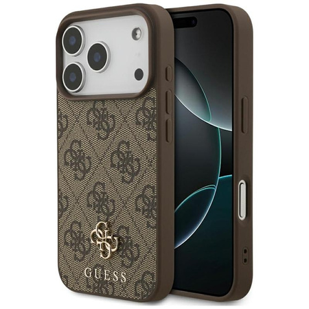 ETUI MAGSAFE GUESS DO IPHONE 17 PRO BRĄZOWE CASE MAGNETYCZNE ELEGANCKIE