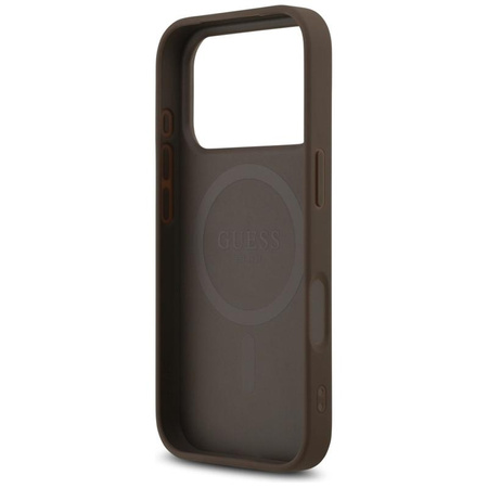 ETUI MAGSAFE GUESS DO IPHONE 17 PRO BRĄZOWE CASE MAGNETYCZNE ELEGANCKIE