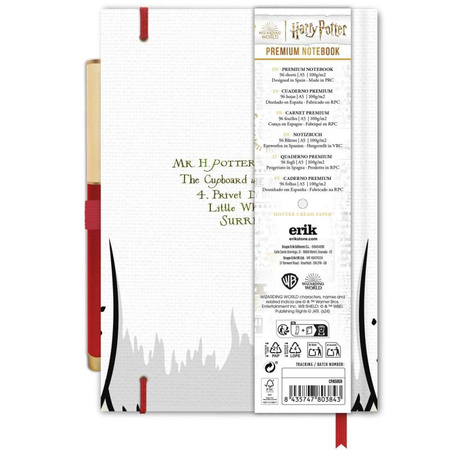 Harry Potter - Bloc-notes / Carnet de notes A5 avec stylo Hedwig