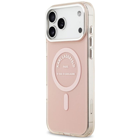 Karl Lagerfeld IML Karl RSG Logo MagSafe - Case for iPhone 17 Pro Max (pink)