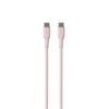 PURO ICON Soft Cable - USB-C na USB-C 1,5 m (Dusty Pink)