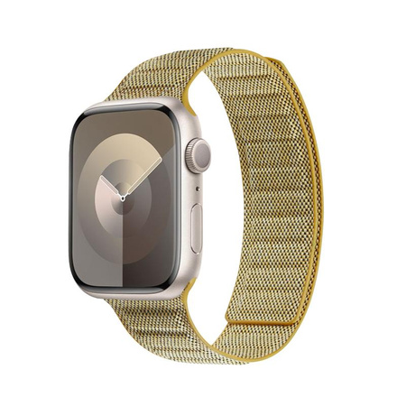 Crong Melange - Mágneses szíj Apple Watch-hoz 38/40/41/42 mm (sárga melange)