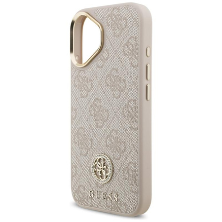 Guess 4G Strass Logo MagSafe - Hülle iPhone 17 Pro (Rosa)