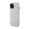 Guess 4G Metal Gold Logo - pouzdro pro iPhone 15 Plus (růžové)