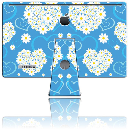 Nexgen Skins - 3D hatású iMac 27" tok skin szett (Szívek és százszorszépek 3D)