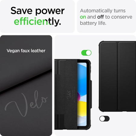 Spigen Rugged Armor Pro - Case for iPad 11" (2025) / iPad 10.9" (2022) (Black)