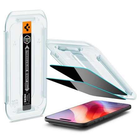 Spigen GLAS.TR EZ FIT Privacy 2-Pack - Panzerglas mit Sichtschutzfilter für iPhone Air