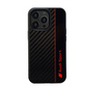 Audi Carbon Fiber Stripe - Hülle für iPhone 13 Pro Max (Schwarz)
