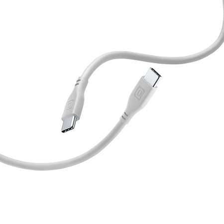 Cellularline Soft Cable - Câble USB-C vers USB-C 1,2 m (gris)