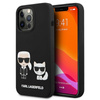 Karl Lagerfeld Slilicone Karl & Choupette - iPhone 13 Pro Max Case (black)