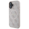 Guess 4G Ring Classic Logo MagSafe - Coque pour iPhone 16 (rose)